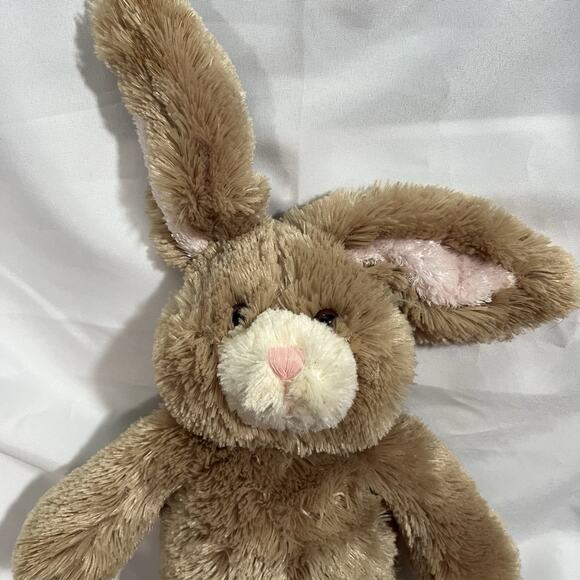 Build-A-Bear Workshop 14 inch Tall Buddy Brown‎ Bunny Rabbit Fluffy Tan Poseable - Picture 3 of 8